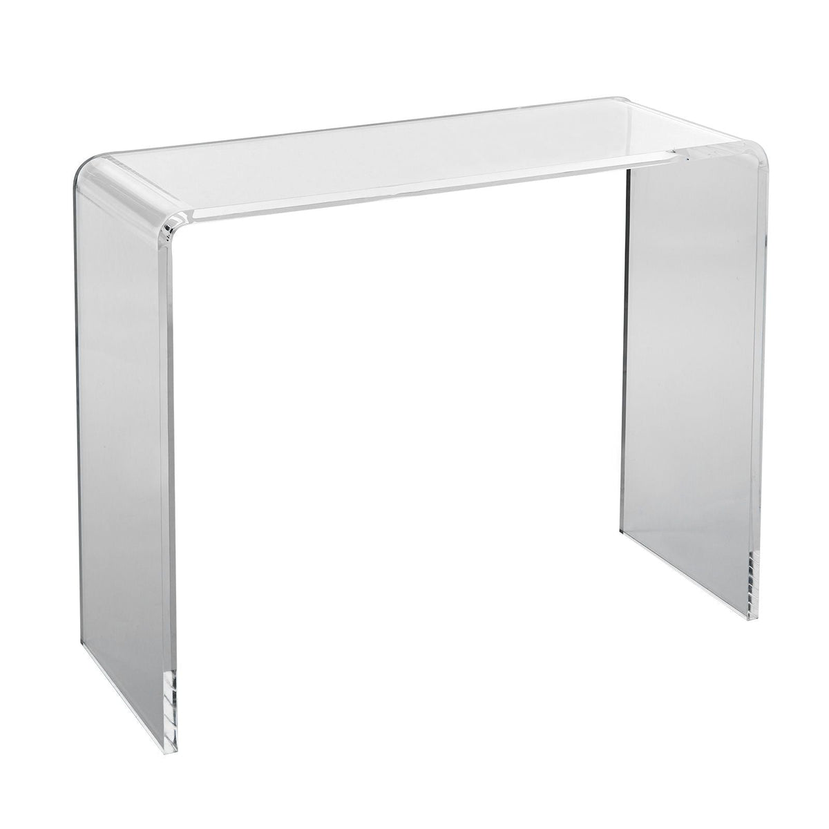 Acrylic Console Table, Clear Acrylic End Table, Transparent Acrylic Side Table 37.95x15x29.13 inch, for Foyer, Living Room, Dining Room