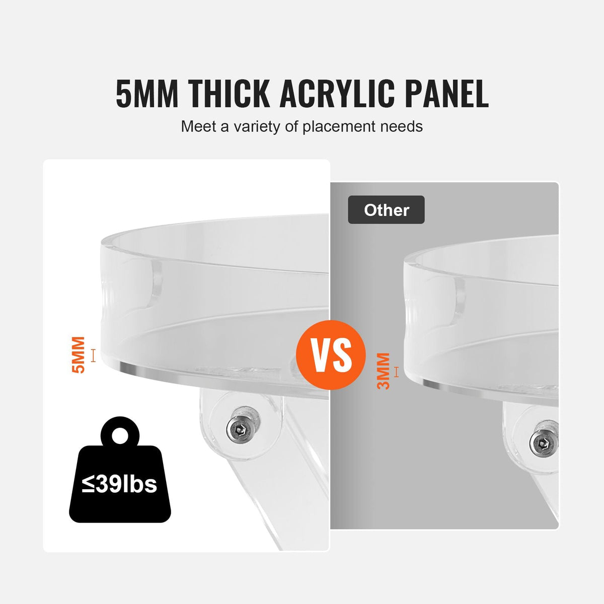 Acrylic Folding Tray Table, Acrylic End Table with Folding X Leg, Clear Acrylic Side Table for Coffee, Drink, Food, Snack used in Living Room, Bedroom, and Study