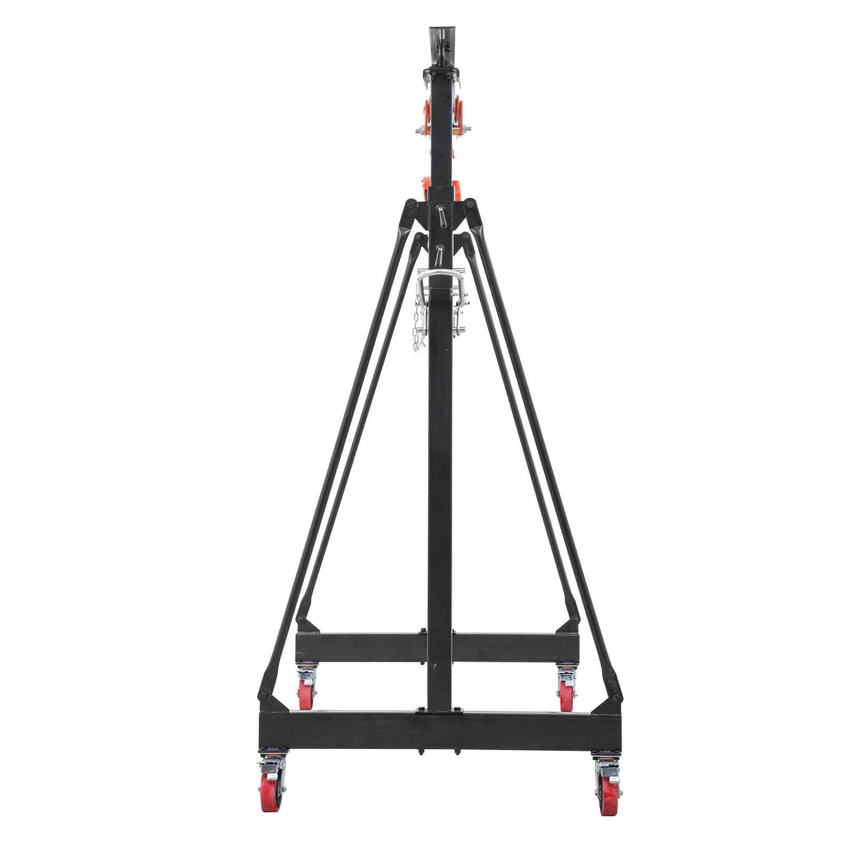 Adjustable Gantry Crane, 4400 lbs Capacity, Portable Shop Lift Hoist with 99.6-146.9 in Height Adjustable, Manual Trolley, Hoist, Sling, Shackles, Hooks, for Garage Factory Warehouse Auto Repair