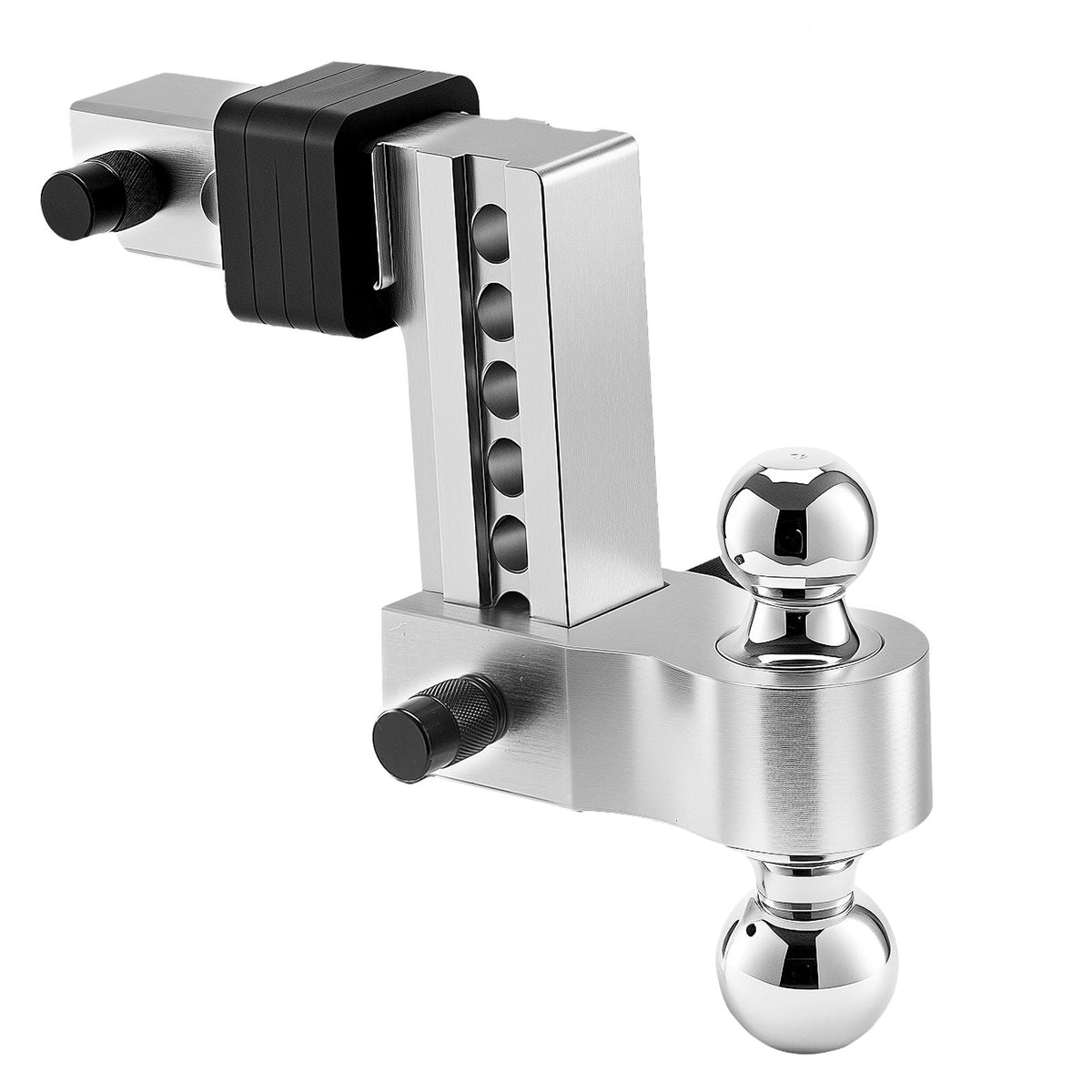 Adjustable Trailer Hitch, 6-Inch Drop Hitch, Tri-Ball Mount for 2-Inch Hitch Receiver, Trailer Ball Size 1-7/8", 2" and 2-5/16", Max 15000 lbs Ball Hitch, Towing Hitch for RVs, ATVs, and Trucks