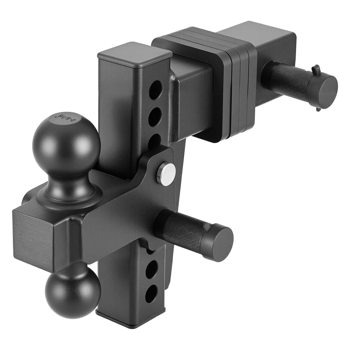 Adjustable Trailer Hitch, Fit 2.5 Inch Receiver, Trailer Hitch Mount with 2 Inch & 2-5/16 Inch Balls, 28000 lbs GTW, 6 Inch Drop, Towing Ball Mounts for RVs, Off-Road Vehicles and Trucks, Black