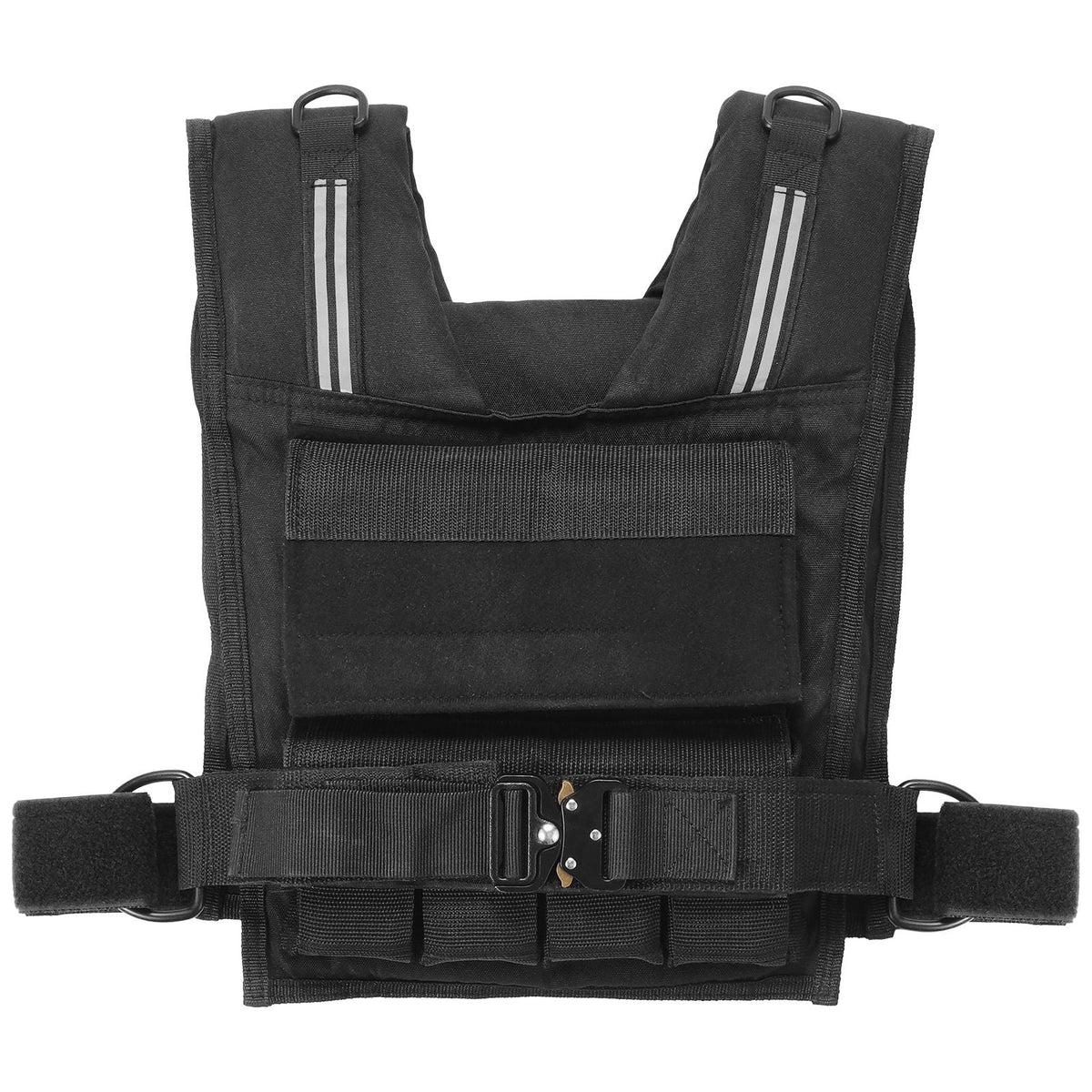 Adjustable Weighted Vest, 35lb Weight Vest with Iron Weights, Shoulder Pad, and Reflective Stripe, Body Weight Vest Exercise Set for Men Women, Workout Equipment for Strength Training Running