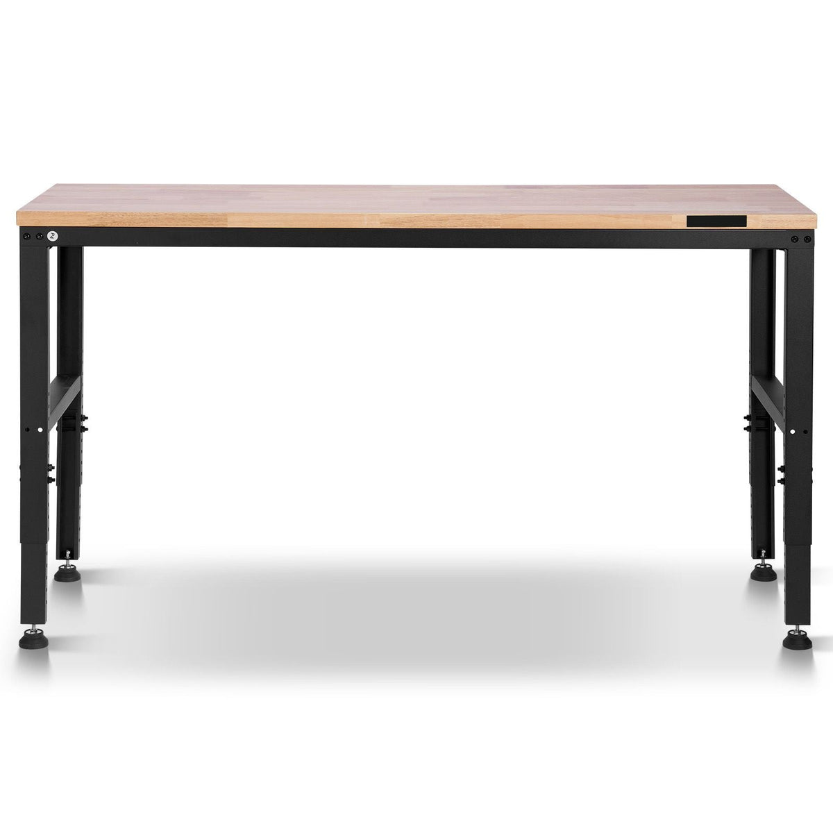 Adjustable Workbench, 2000 lbs Capacity, 61 x 20-inch Heavy Duty Work Bench with 27.1-36 Inches Height Adjustment, Garage Workbench with Power Outlets, Suitable for Office, Garage, Workshop