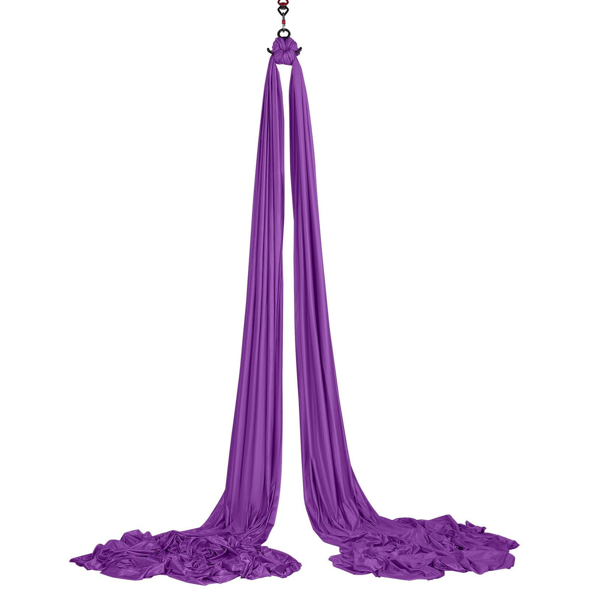 Aerial Silk & Yoga Swing, 8.7 Yards, Aerial Yoga Hammock Kit with 100gsm Nylon Fabric, Full Rigging Hardware & Easy Set-up Guide, Antigravity Flying for All Levels Fitness Bodybuilding, Purple