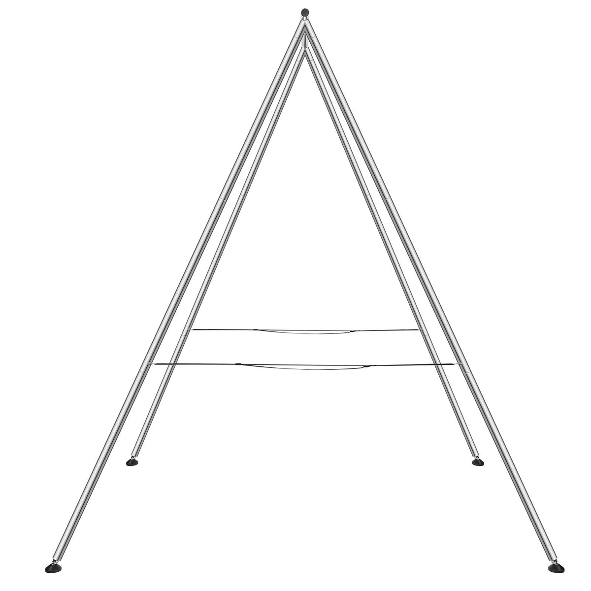 Aerial Yoga Frame, 9.67 ft Height Yoga Swing Stand, Max 551.15 lbs Load Chrome-Plated Steel Pipe Inversion Yoga Swing Stand Yoga Rig Yoga Sling Inversion Equipment for Indoor Outdoor Aerial Yoga