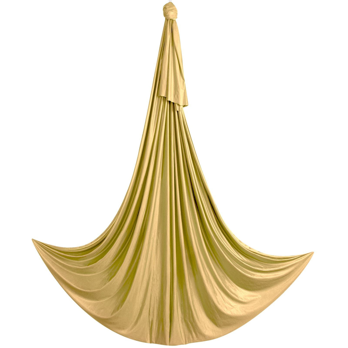 Aerial Yoga Hammock & Swing, 4.4 Yards, Aerial Yoga Starter Kit with 100gsm Nylon Fabric, Full Rigging Hardware & Easy Set-up Guide, Antigravity Flying for All Levels Fitness Bodybuilding, Gold