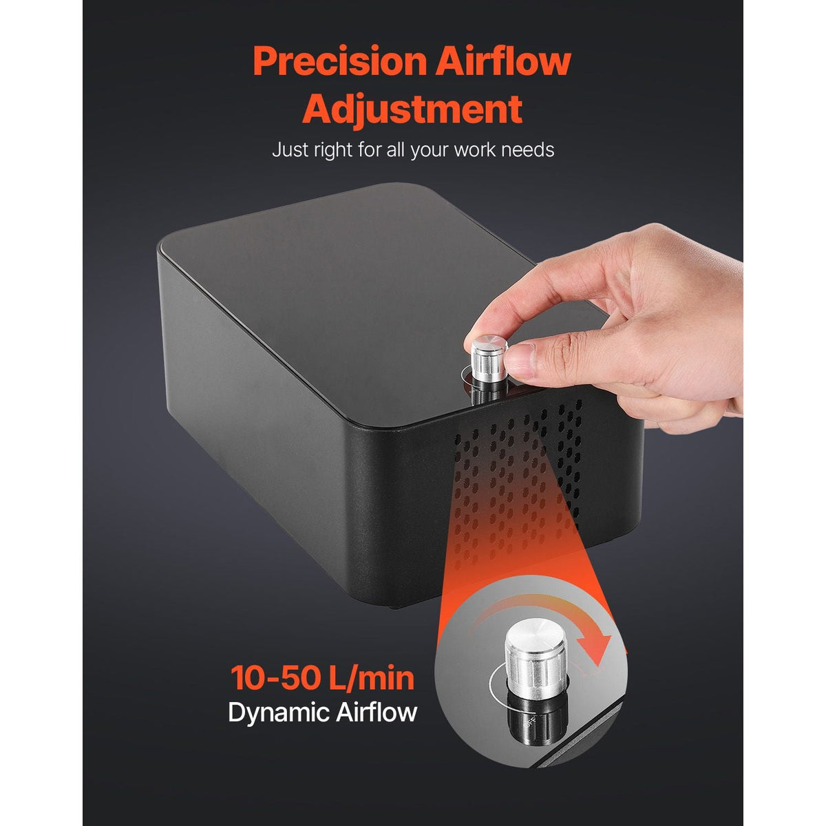Air Assist, Adjustable 50 L/min Airflow, Air Assist Pump Kit for Laser Cutter and Engraver, Clear Smoke and Dust, Reduce Surface Temperature, Shield Laser Lens, for Laser Engraver ≥ 20W