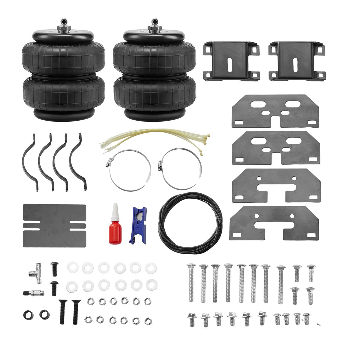 Air Bag Suspension Kit, Air Springs Suspension Bag Kit Compatible with 2003-2013 Dodge Ram 2500 4WD, 2003-2018 Dodge Ram 3500 4WD, 5000 lbs Loading, 5 to 100 PSI