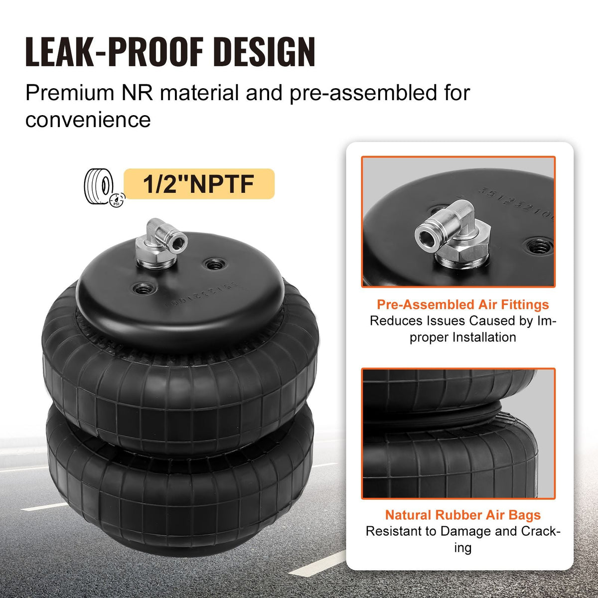 Air Bag Suspension Kit, Air Springs Suspension Bag Kit Compatible with 2007-2018 Chevrolet Silverado 1500 and GMC Sierra 1500 2WD 4WD, 5000 lbs Loading, 5 to 100 PSI