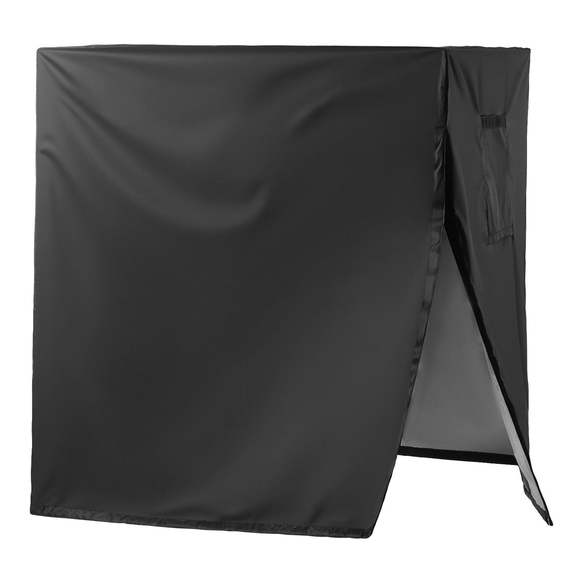 Air Conditioner Cover, 30 x 30 x 32 inch Ac Cover for Air Conditioning Unit, Three-Layer, Waterproof Polyester Fabric, Mesh Ventilation, Universal Defender for Outdoor Outside Ac Unit, Black