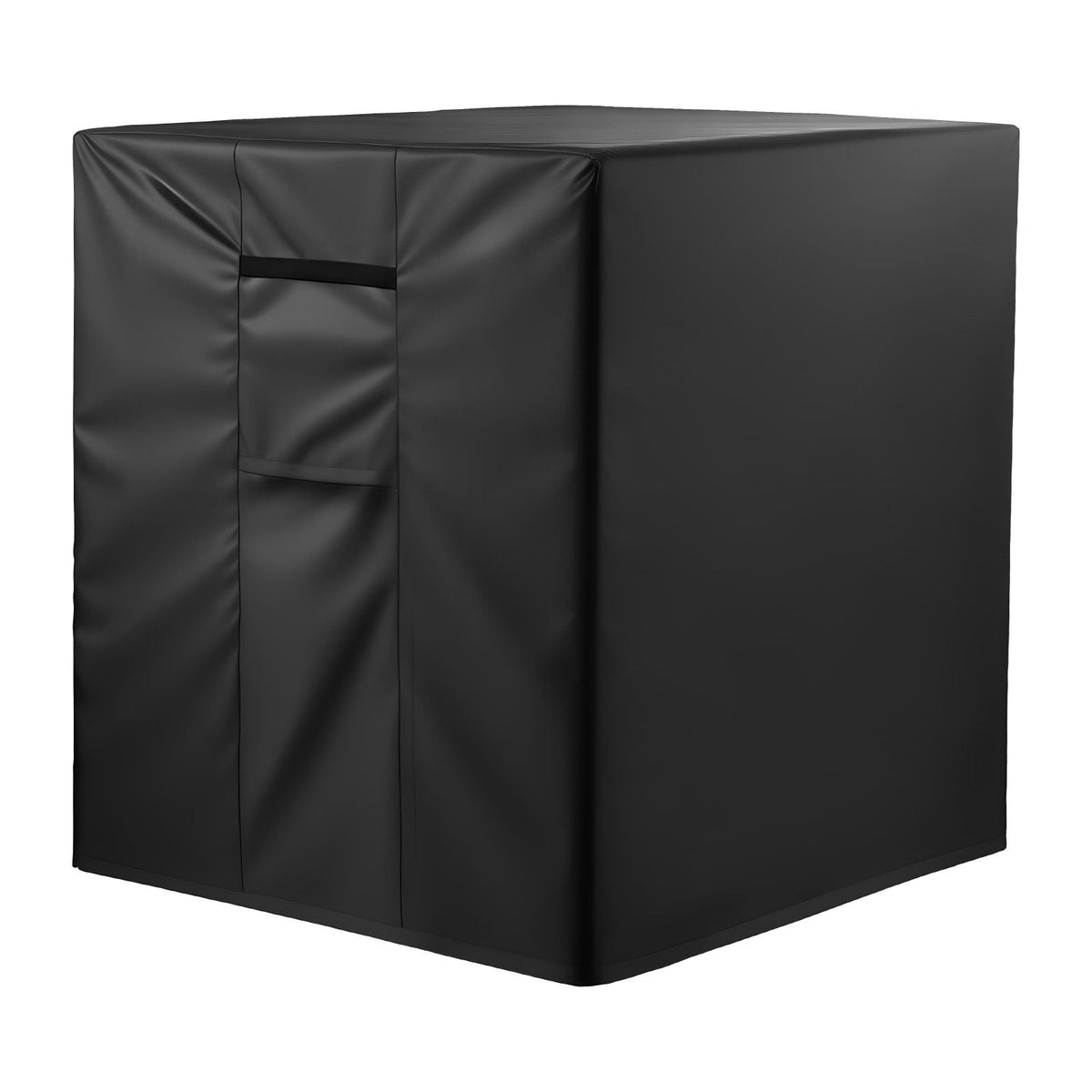 Air Conditioner Cover, 34 x 34 x 30 inch Ac Cover for Air Conditioning Unit, Three-Layer, Waterproof Polyester Fabric, Mesh Ventilation, Universal Defender for Outdoor Outside Ac Unit, Black
