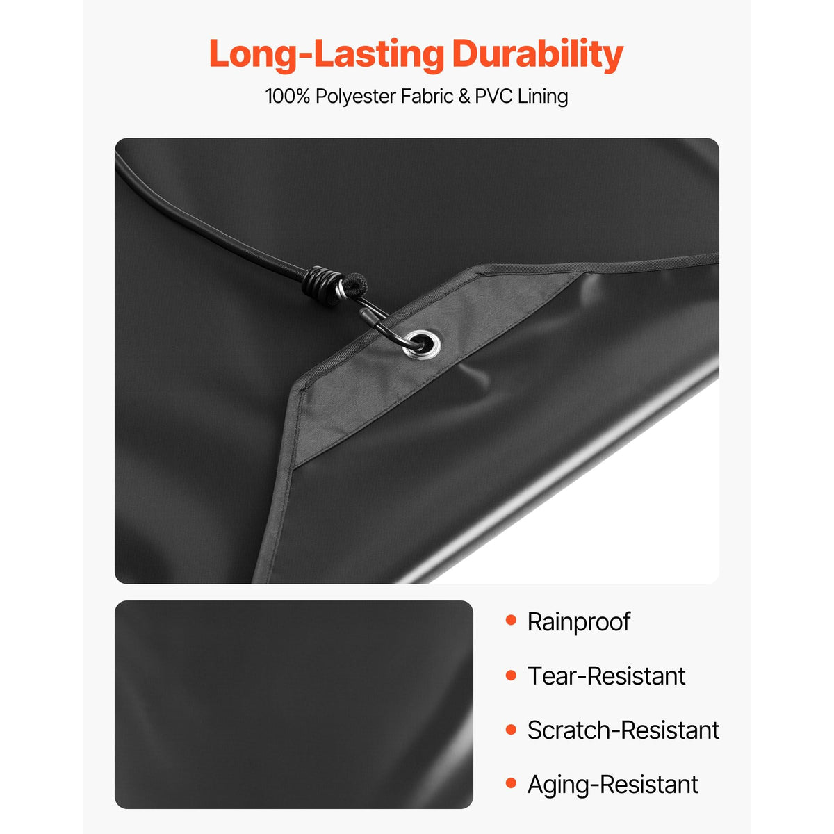 Air Conditioner Cover for Outside Units, 36 x 36 inch Central AC Cover for Air Conditioning Unit, Top Universal Mesh Defender Rainproof Easy Install for Outdoor Outside All Seasons, Black