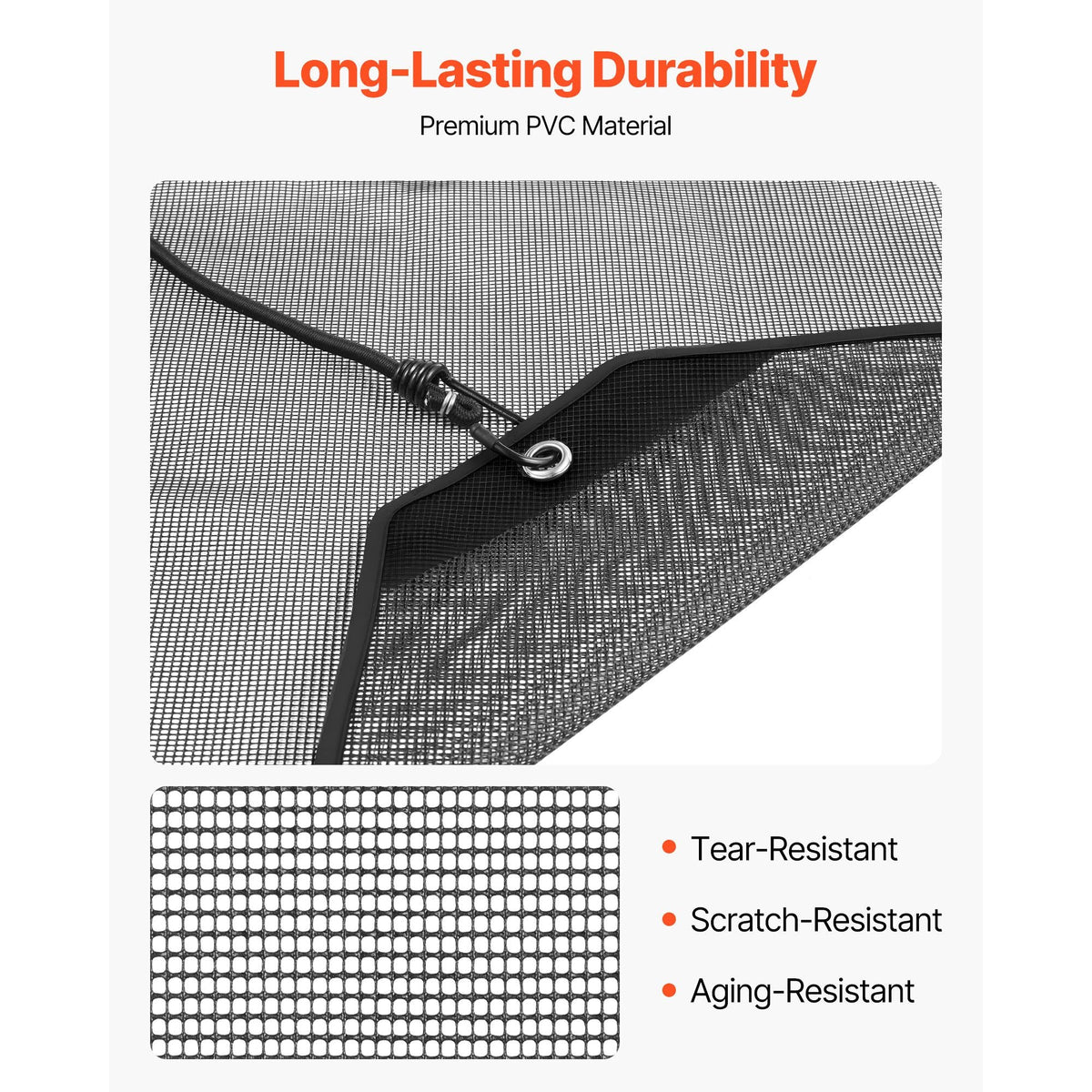 Air Conditioner Cover for Outside Units, 36 x 36 inch Central AC Cover for Air Conditioning Unit, Top Universal Mesh Defender Tear-Resistant Easy Install for Outdoor Outside All Seasons, Black