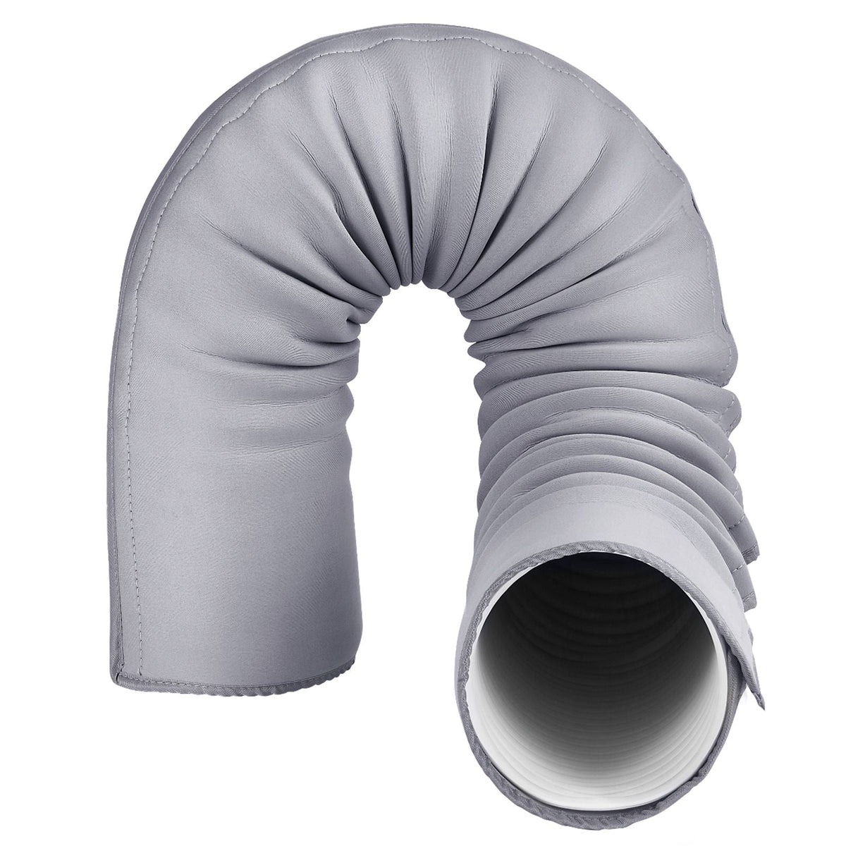 Air Conditioner Hose Cover Wrap, Portable AC Hose Duct Vent Cover Sleeve, Insulation Sleeve for 5 & 5.9" Diameter Exhaust Hoses Tube, Easy Installation with 2 Adjustable Buckle Straps, Gray