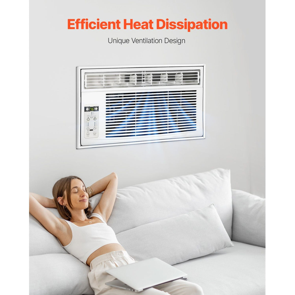 Air Conditioner Wall Sleeve, 26 in Through the Wall Air Conditioner Sleeve, Wall Sleeve, Compatible with Most Brands of Through the Wall AC, Durable and Weather-Resistant Insulation Accessories