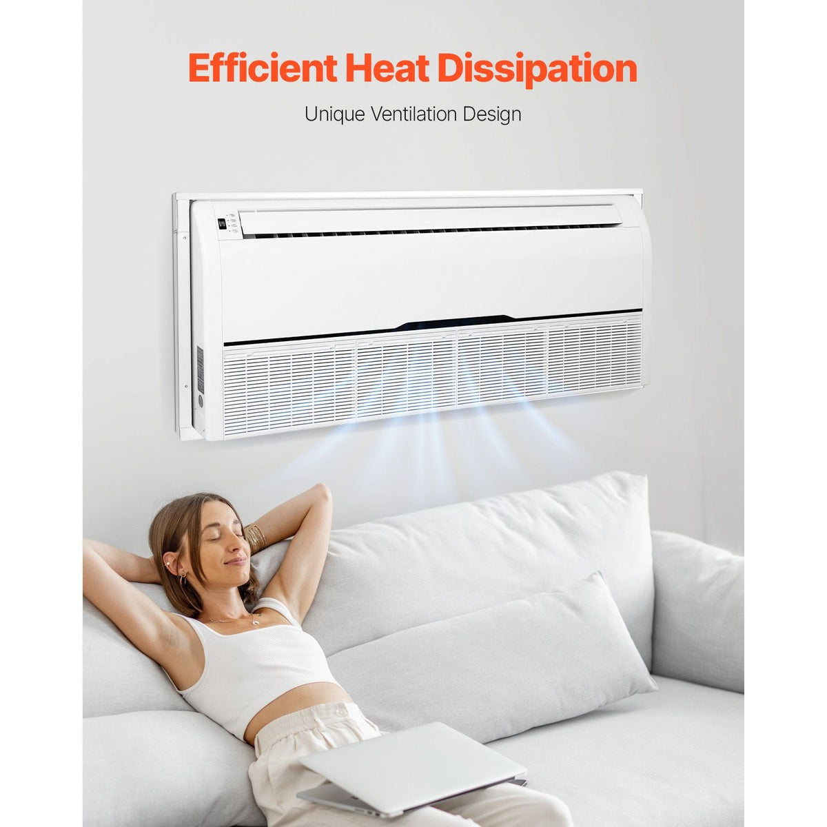Air Conditioner Wall Sleeve, 42 in Through the Wall Air Conditioner Sleeve, Wall Sleeve, Compatible with Most Brands of Through the Wall AC, Durable and Weather-Resistant Insulation Accessories