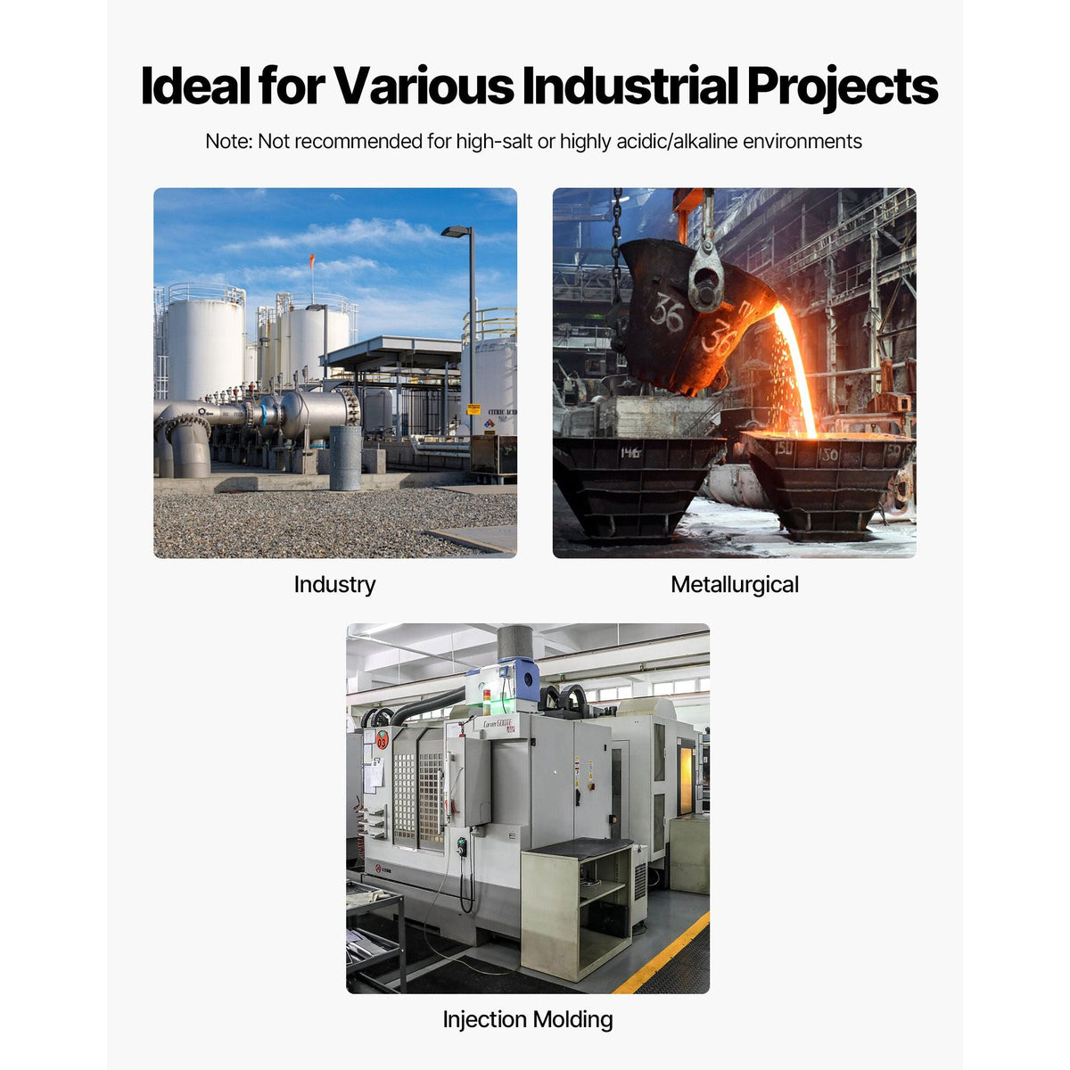 Air-Cooled Water Chiller, 16.67 HP, Industrial Water Chiller with 45,360 Kcal/h Cooling Capacity, Dual Compressor, 53 Gal Large Tank, LED Display, Cooler for Cooling Water, Not Air Conditioner