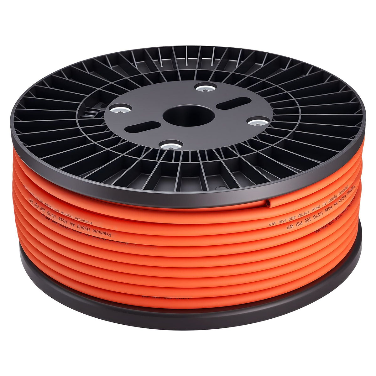 Air Hose, 1/4" x 250ft Hybrid Air Hose, Lightweight, Kink Resistant, Pneumatic Hoses with Three-Layer Hybrid Material for Auto, Home & Building, 300 PSI, All-Weather Flexibility, Orange