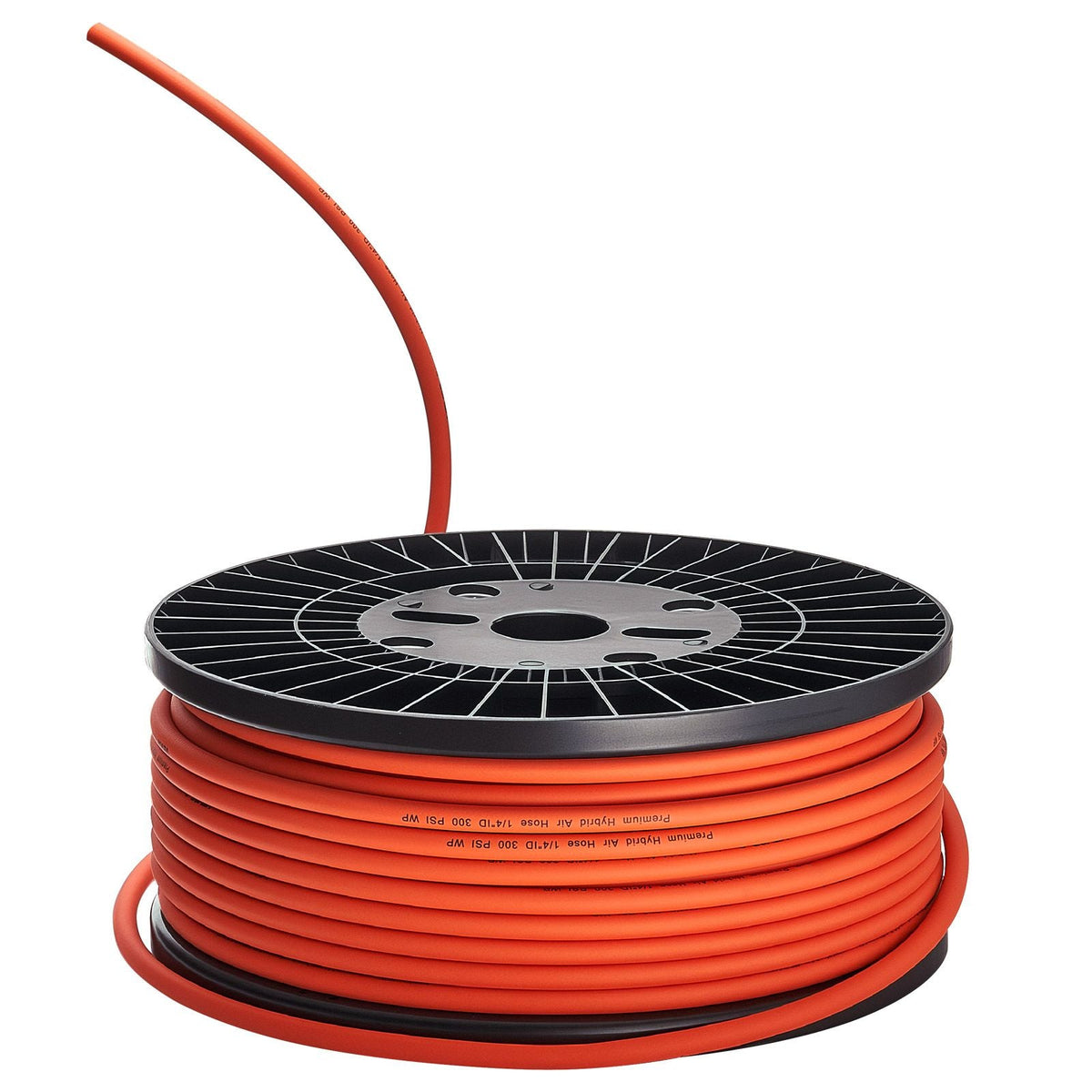 Air Hose, 1/4" x 250ft Hybrid Air Hose, Lightweight, Kink Resistant, Pneumatic Hoses with Three-Layer Hybrid Material for Auto, Home & Building, 300 PSI, All-Weather Flexibility, Orange