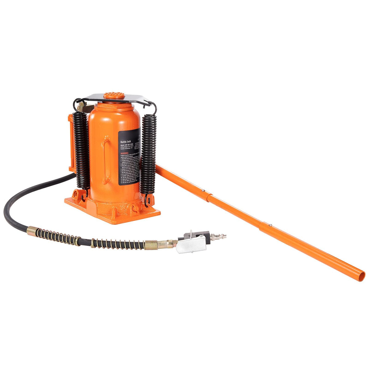 Air Hydraulic Bottle Jack, 20 Ton/40000 LBS All Welded Bottle Jack, 10.4-19.7 inch Lifting Range, Manual Handle and Air Pump, for Car, Pickup, Truck, RV, Auto Repair, Industrial Engineering