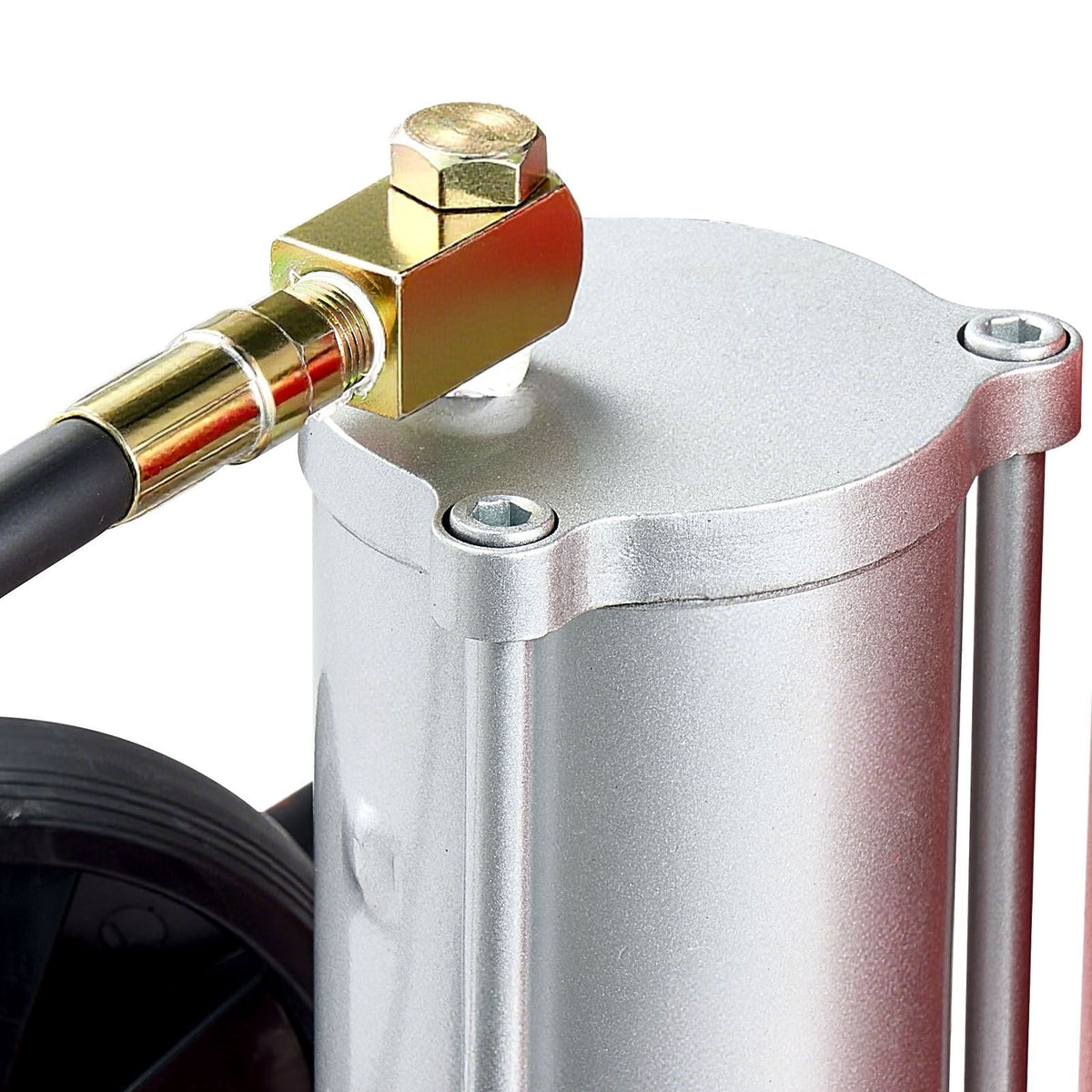 Air Hydraulic Bottle Jack, 50 Ton (110231.5 lbs) Capacity, 10.4-16.1 Inch Lifting Range, Pneumatic/Manual Heavy Duty Welded Bottle Jack with Pump for Car, SUV, Pickup, Truck, RV Auto Repair, Red