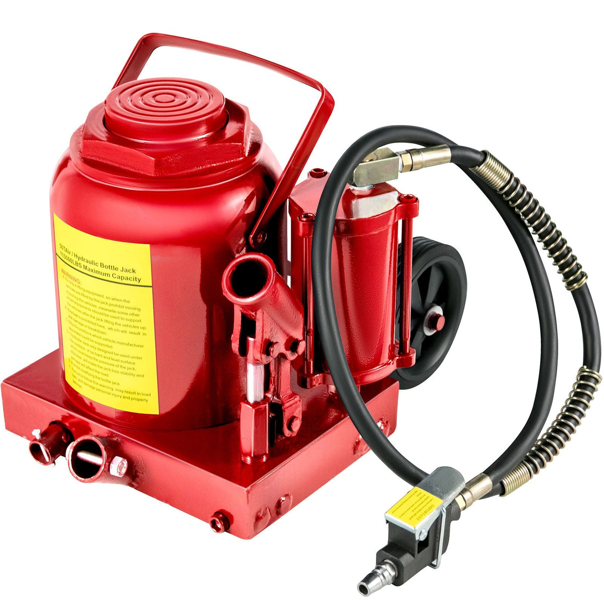 Air Hydraulic Bottle Jack 50 Ton Bottle Jack 110231lbs Air Jack Rugged Steel Construction Heavy Duty for Auto Truck RV Repair Lift Tools