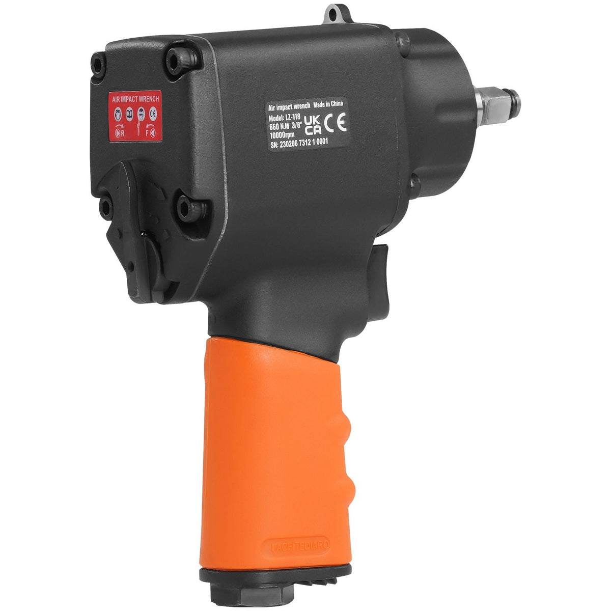 Air Impact Wrench, 3/8-Inch Drive Air Impact Gun, Up to 690ft-lbs Nut-busting Torque, Lightweight Pneumatic Impact Wrench for Auto Repairs and Maintenance