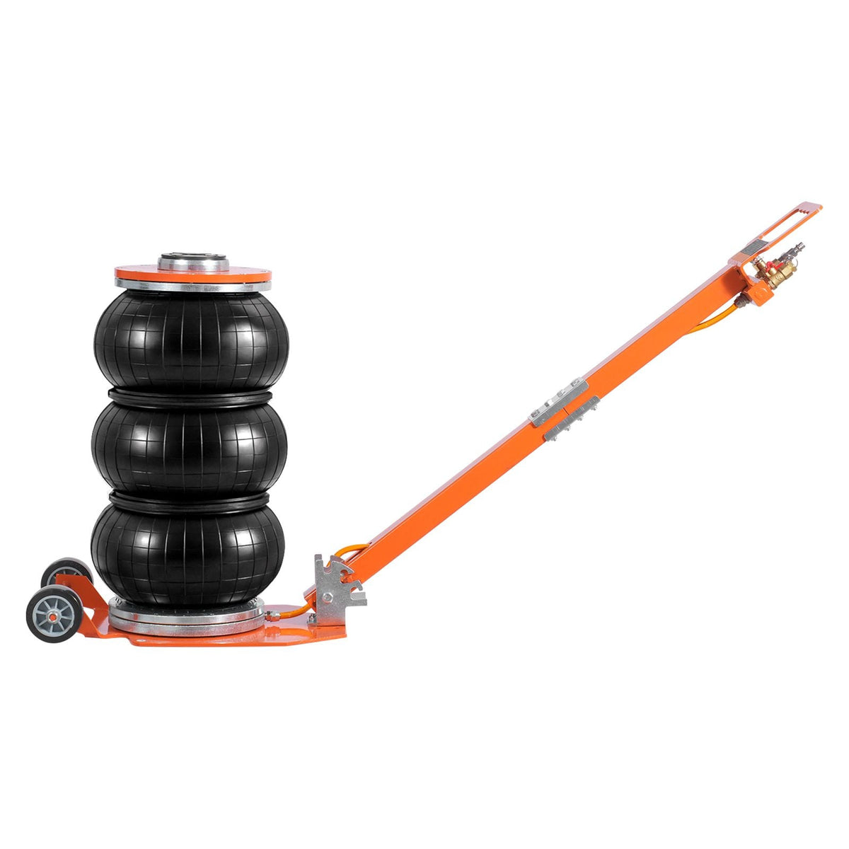 Air Jack, 3 Ton/6600 lbs, 1-6S Pneumatic Lifting Jack with Heightened Column & Adjustable Handle, Compact, Easy-to-Lift & Space-Saving Jack with Thick Rubber Pad
