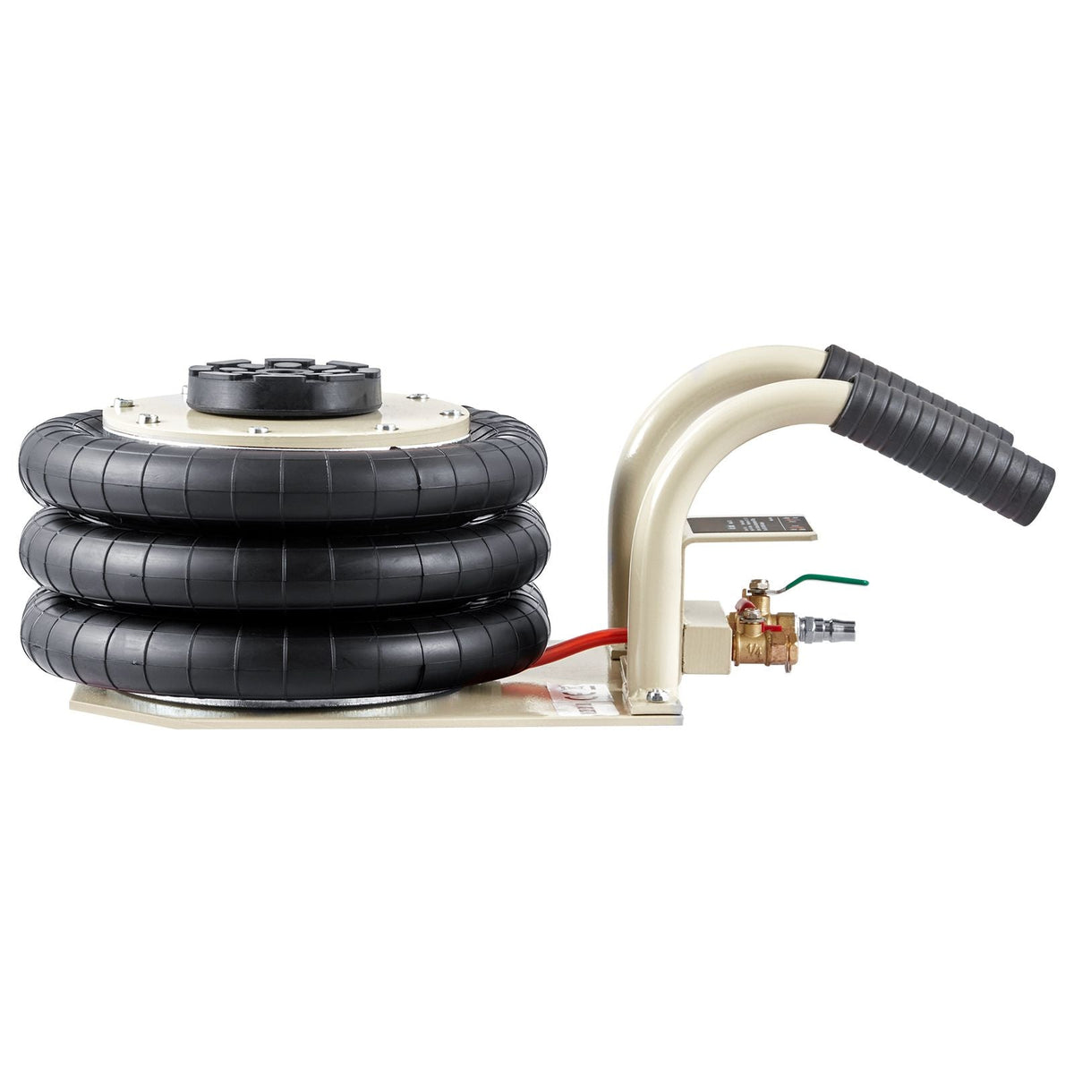 Air Jack, 3 Ton/6600 lbs Triple Bag Air Jack, Airbag Jack with Six Steel Pipes, Lift up to 17.7 inch/450 mm, 3-5 s Fast Lifting Pneumatic Jack, with Short Handles for Car Repair