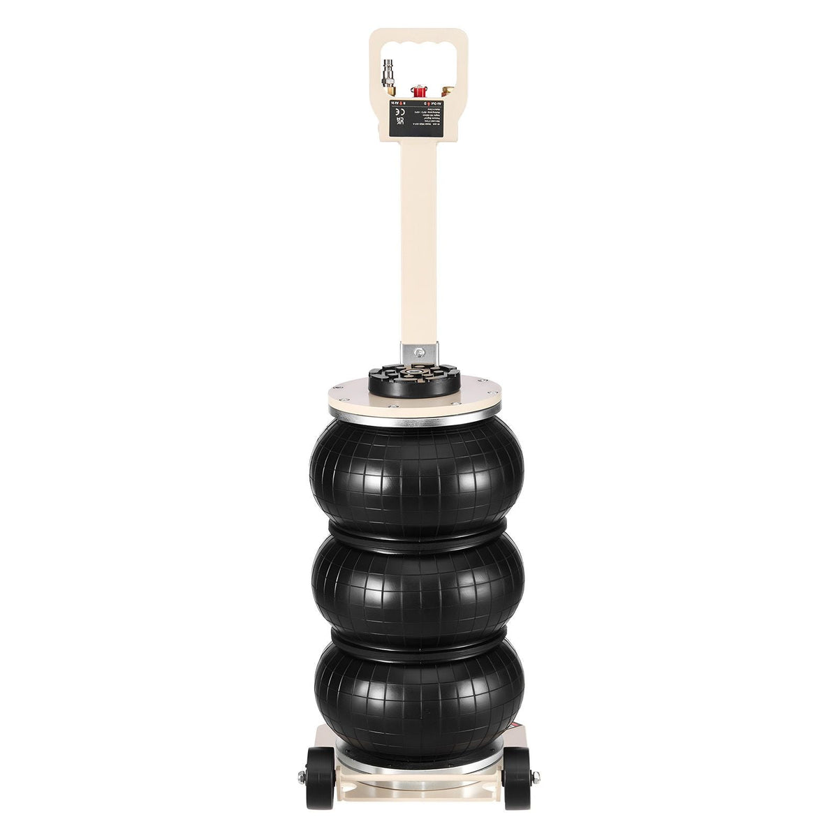 Air Jack, 3 Ton/6613 lbs Triple Bag Air Jack, Airbag with Six Steel Pipes, Lift Up to 17.7 inch/450 mm, 1-6 s Fast Lifting Pneumatic with Adjustable Long Handle for Car, SUV, Pickup Truck Repair