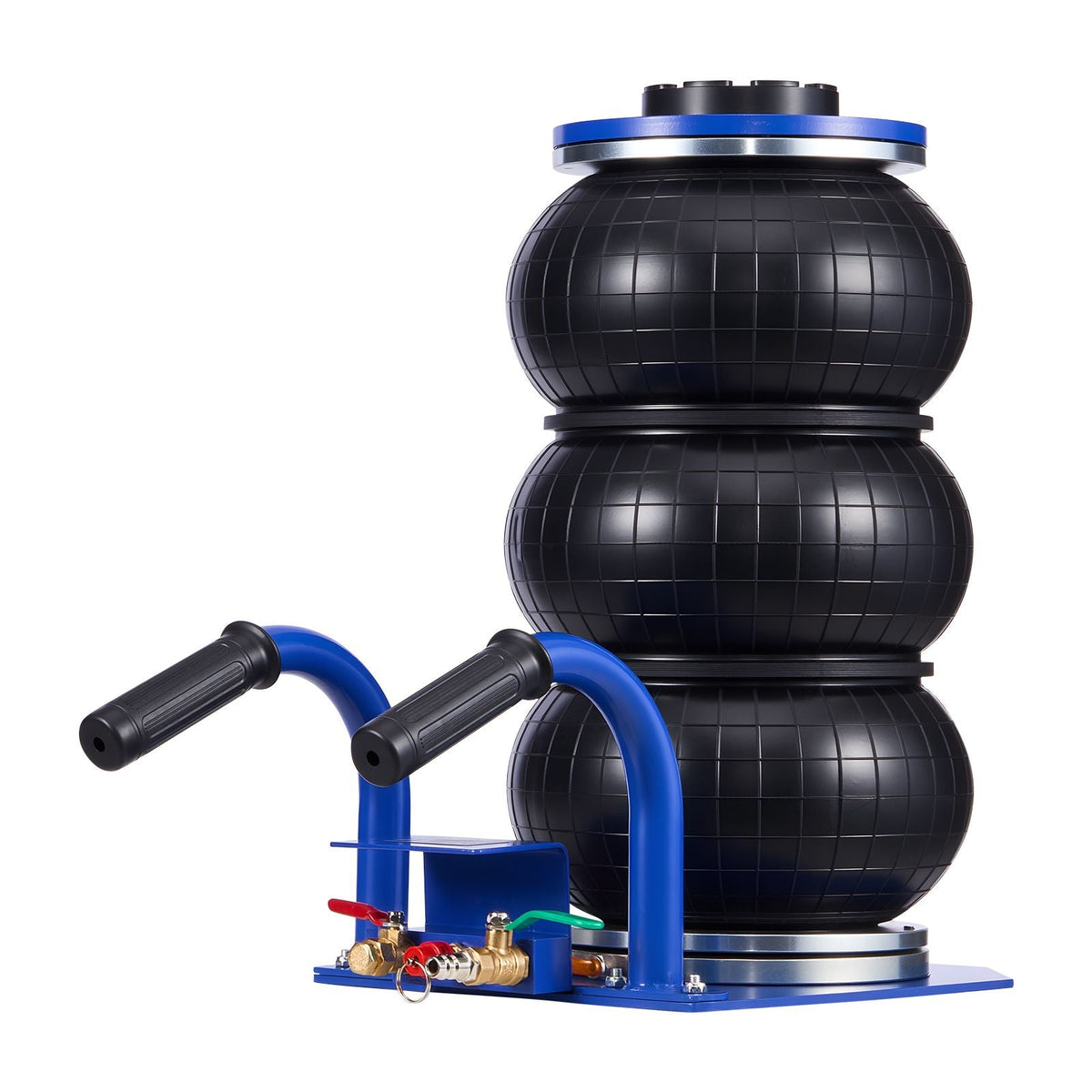 Air Jack, 3 Ton/6613 lbs Triple Bag Air Jack, Airbag with Six Steel Pipes, Lift Up to 17.7 inch/450 mm, 1-6 s Fast Lifting Pneumatic with Short Handles for Car, SUV, Pickup Truck Repair, Garage