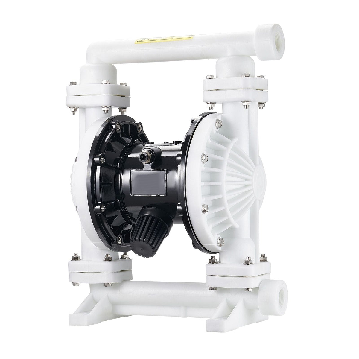 Air Operated Double Diaphragm Pump, 25 GPM, 1 inch Inlet & Outlet Pneumatic Waste Oil Transfer Pump, Max 100 PSI, Polypropylene Body, Air-Operated for Diesel, Grease, Kerosene, Gasoline & Oil