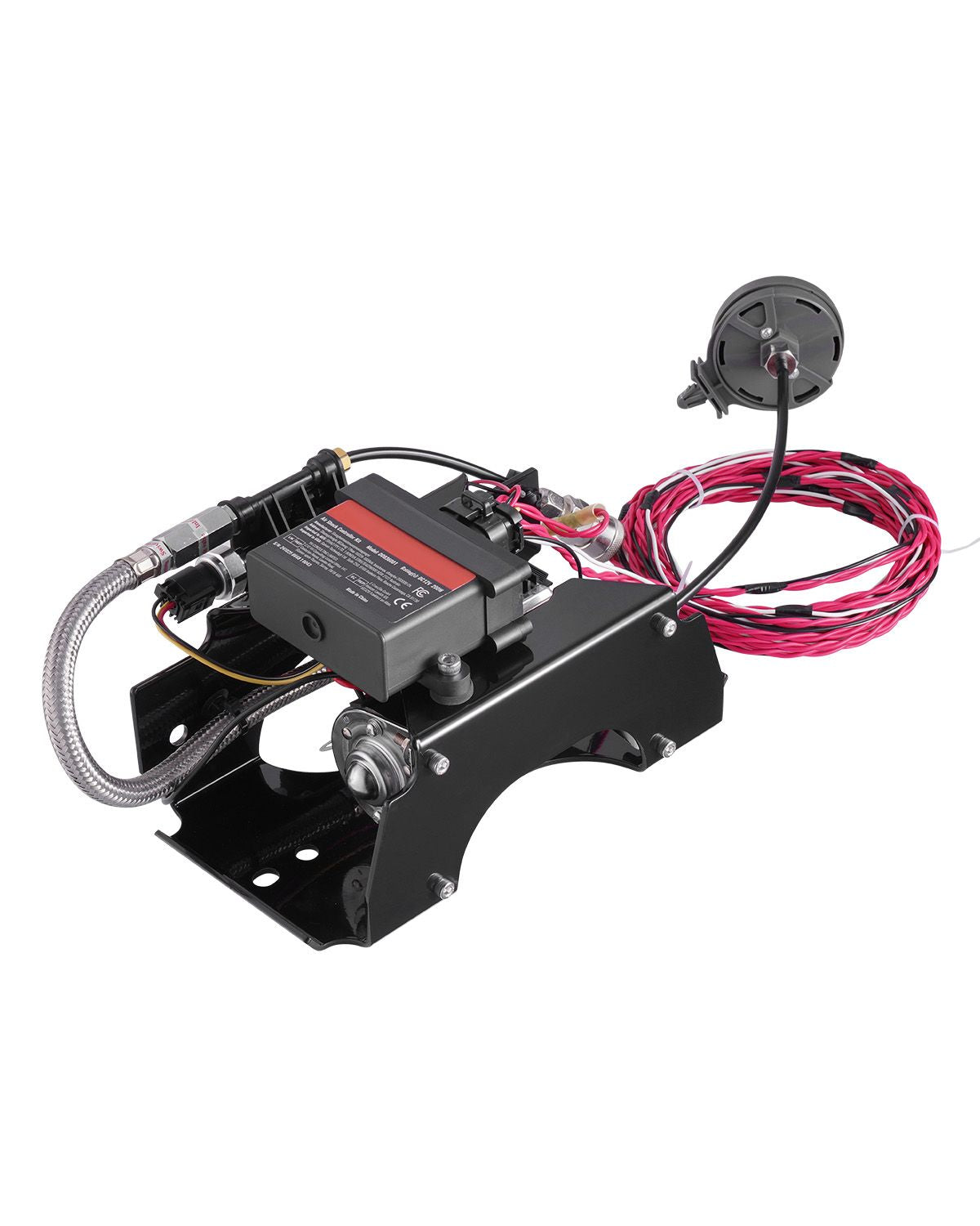 Air Shock Controller Kit, 12V 100PSI Wireless On Board Air Compressor System, App or Remote Control Air Ride Suspension Compressor Kit with Single Path System, Inflator & Air Line for Truck Van