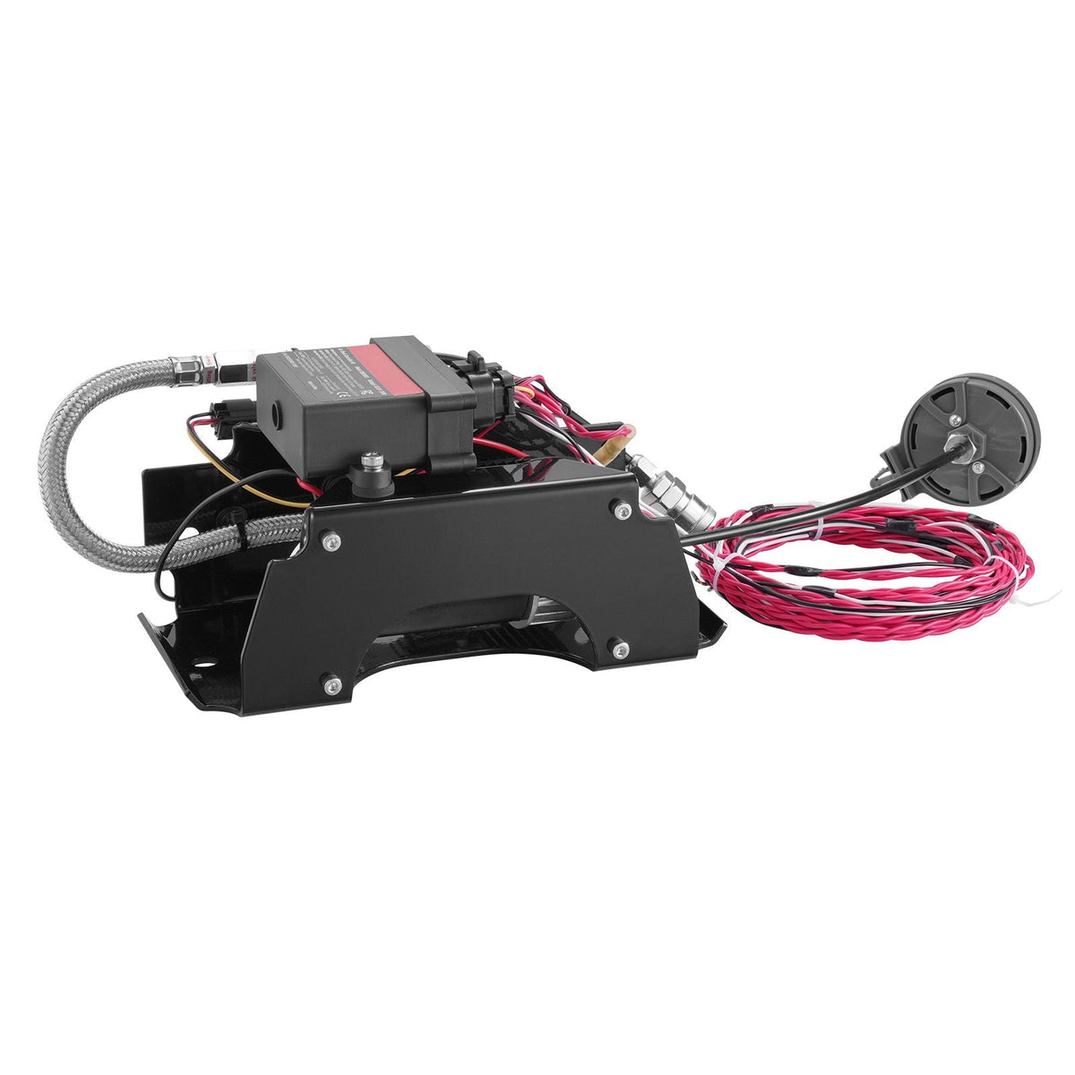 Air Shock Controller Kit, 12V 100PSI Wireless On Board Air Compressor System, App or Remote Control Air Ride Suspension Compressor Kit with Single Path System, Inflator & Air Line for Truck Van