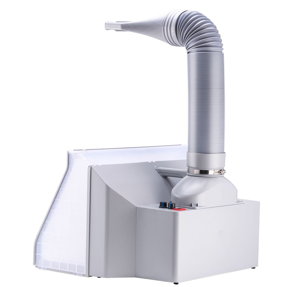 Airbrush Spray Booth, Dual-Fans Portable Hobby Airbrush Paint Spray Booth Kit with LED Lights and Exhaust Extension Hose, Airbrush Paint Booth for Painting Models, Arts, Crafts, Cakes