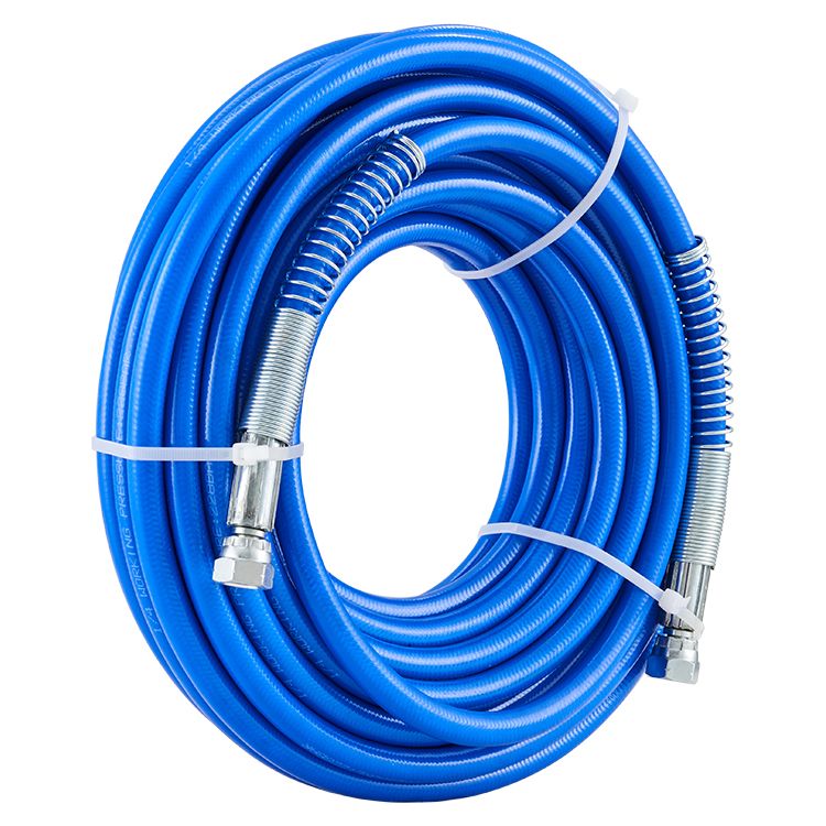 Airless Paint Spray Hose Kit, 50ft 3600 psi High Pressure Fiber Tube with 8 inch Extension Rod Pole, Including 517 Tip and Tip Guard, 1/4" Swivel Joint for Homes Buildings Decks or Fences