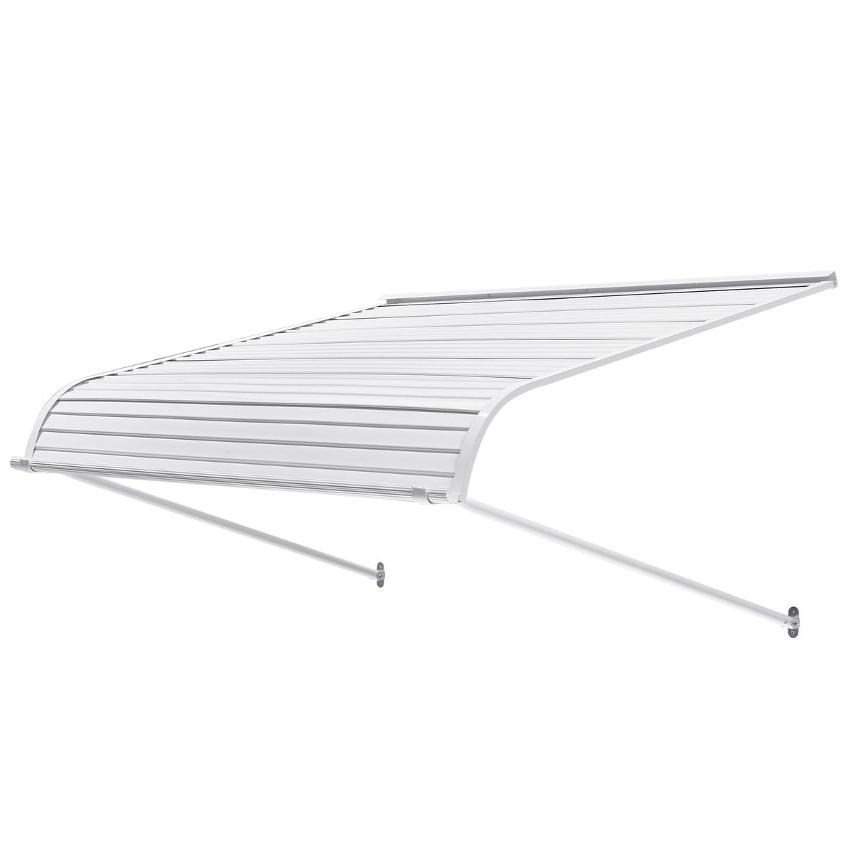 Aluminum Awning 48 x 42 in, Durable Window Awning Door Canopy, Lightweight and Stable Aluminum Exterior Awnings Rain Snow Sunlight Protection for Door Entrance Windows Patio Porch