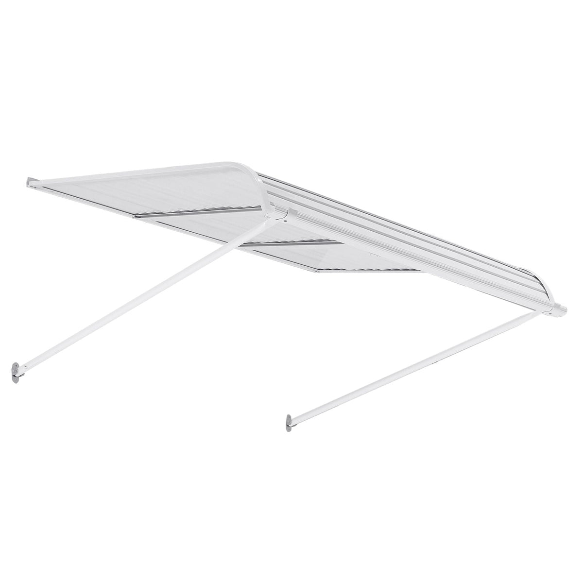Aluminum Awning 48 x 42 in, Durable Window Awning Door Canopy, Lightweight and Stable Aluminum Exterior Awnings Rain Snow Sunlight Protection for Door Entrance Windows Patio Porch