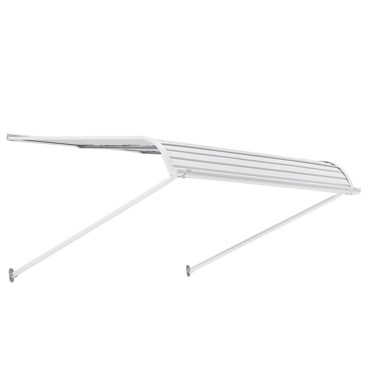 Aluminum Awning 48 x 42 in, Durable Window Awning Door Canopy, Lightweight and Stable Aluminum Exterior Awnings Rain Snow Sunlight Protection for Door Entrance Windows Patio Porch
