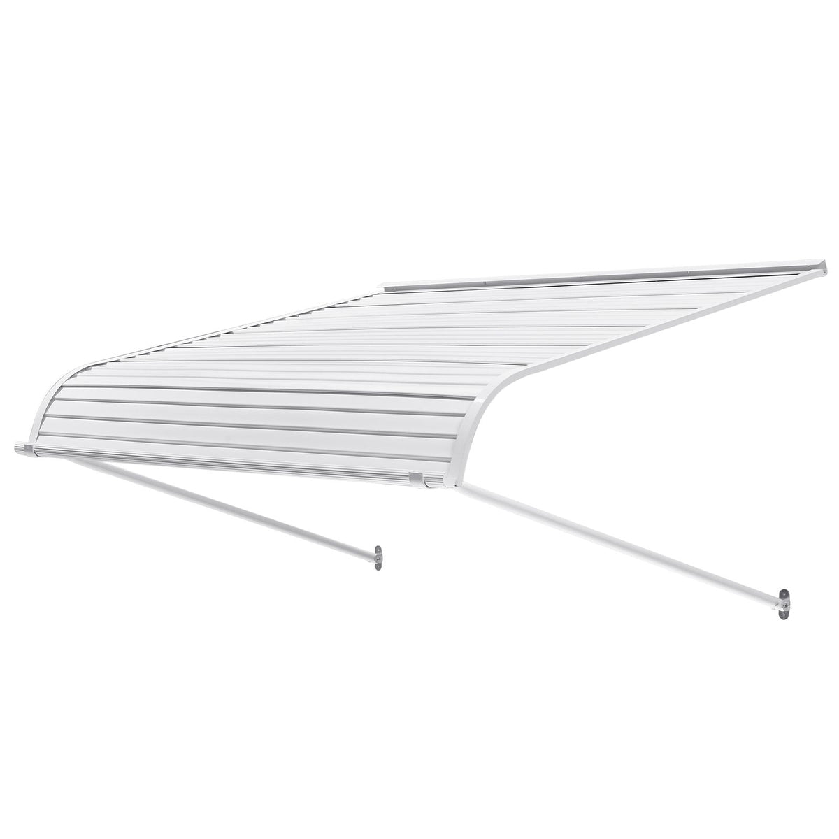 Aluminum Awning 48 x 42 in, Durable Window Awning Door Canopy, Lightweight and Stable Aluminum Exterior Awnings Rain Snow Sunlight Protection for Door Entrance Windows Patio Porch