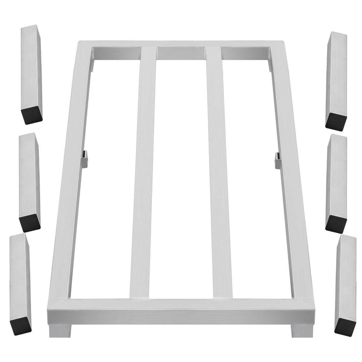 Aluminum Dunnage Rack, 60' x 20' Commercial Food Floor Rack, 12' Off the Floor, 1800 lbs Capacity All-Welded Aluminum Storage Rack, for Storage in Restaurants, Kitchens, Garages and Vehicles