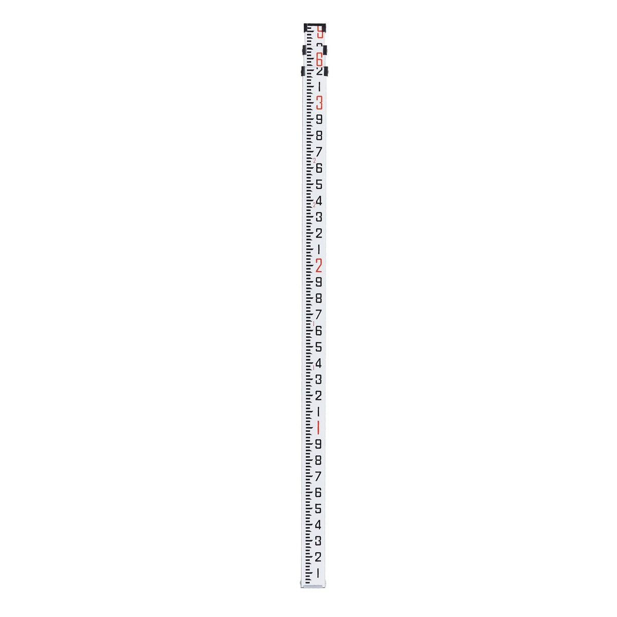 Aluminum Grade Rod, 9-Feet/10ths 3 Sections Telescopic Measuring Rod,Double-Sided Scale 1/10ft Leveling Rod Stick,Aluminum Alloy Survey Rod with Bubble Level&Carrying Bag for Houses,Walls,Floors