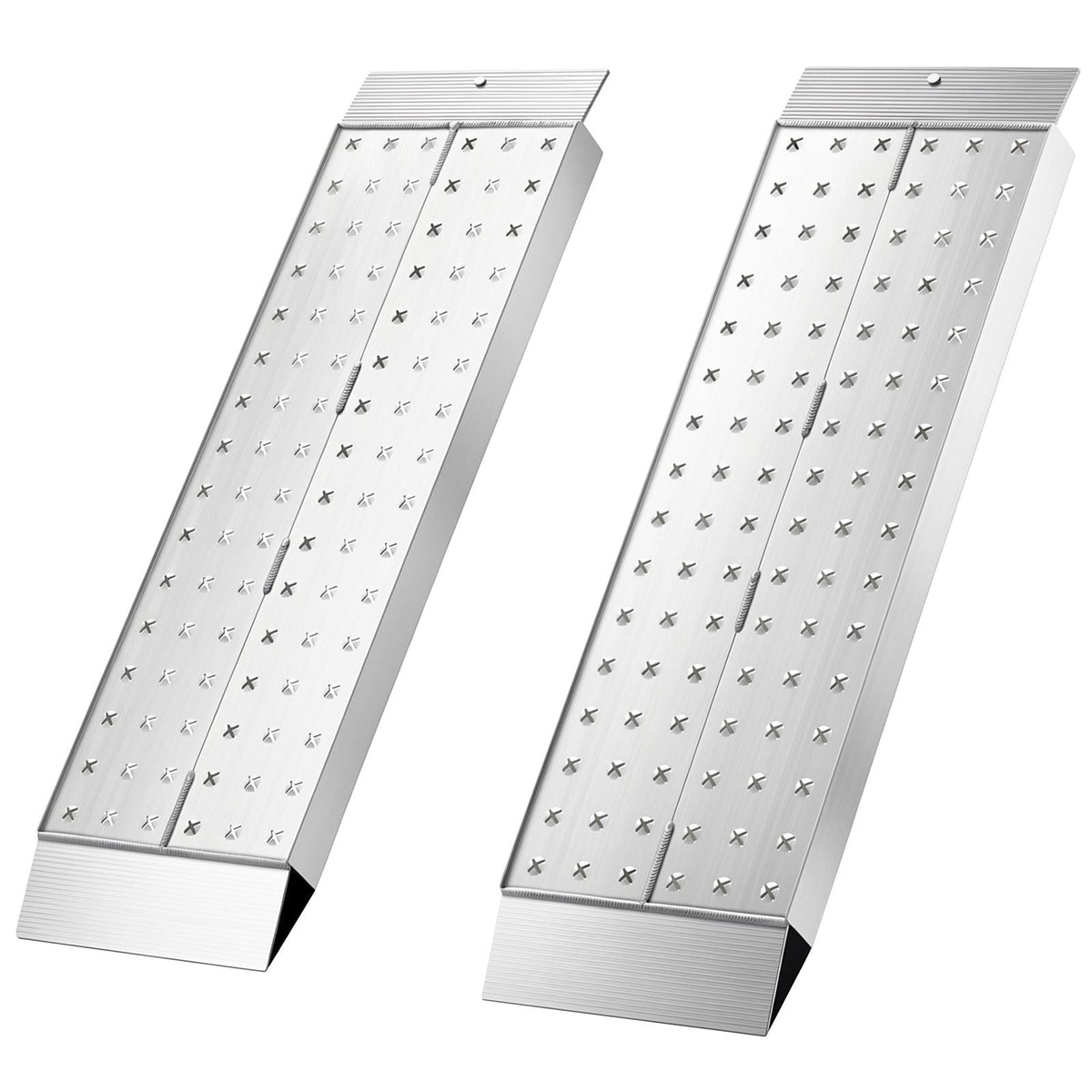 Aluminum Trailer Ramps, 2PCS 39 x 12 in, Heavy-Duty ATV Ramp Set with Anti-Slip Plates, 3000LBS Combined Capacity Loading Ramps for Motorcycles, Lawn Mowers, Farm Tractors, Carts