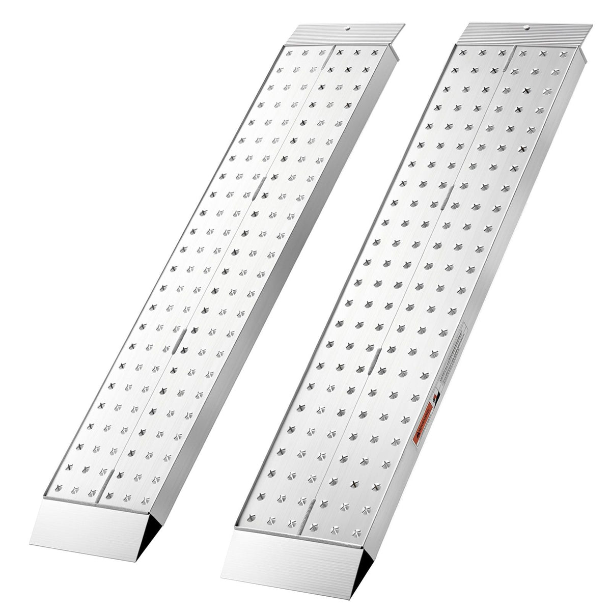 Aluminum Trailer Ramps, 2PCS 55 x 12 in, Heavy-Duty ATV Ramp Set with Anti-Slip Plates, 3000LBS Combined Capacity Loading Ramps for Motorcycles, Lawn Mowers, Farm Tractors, Carts