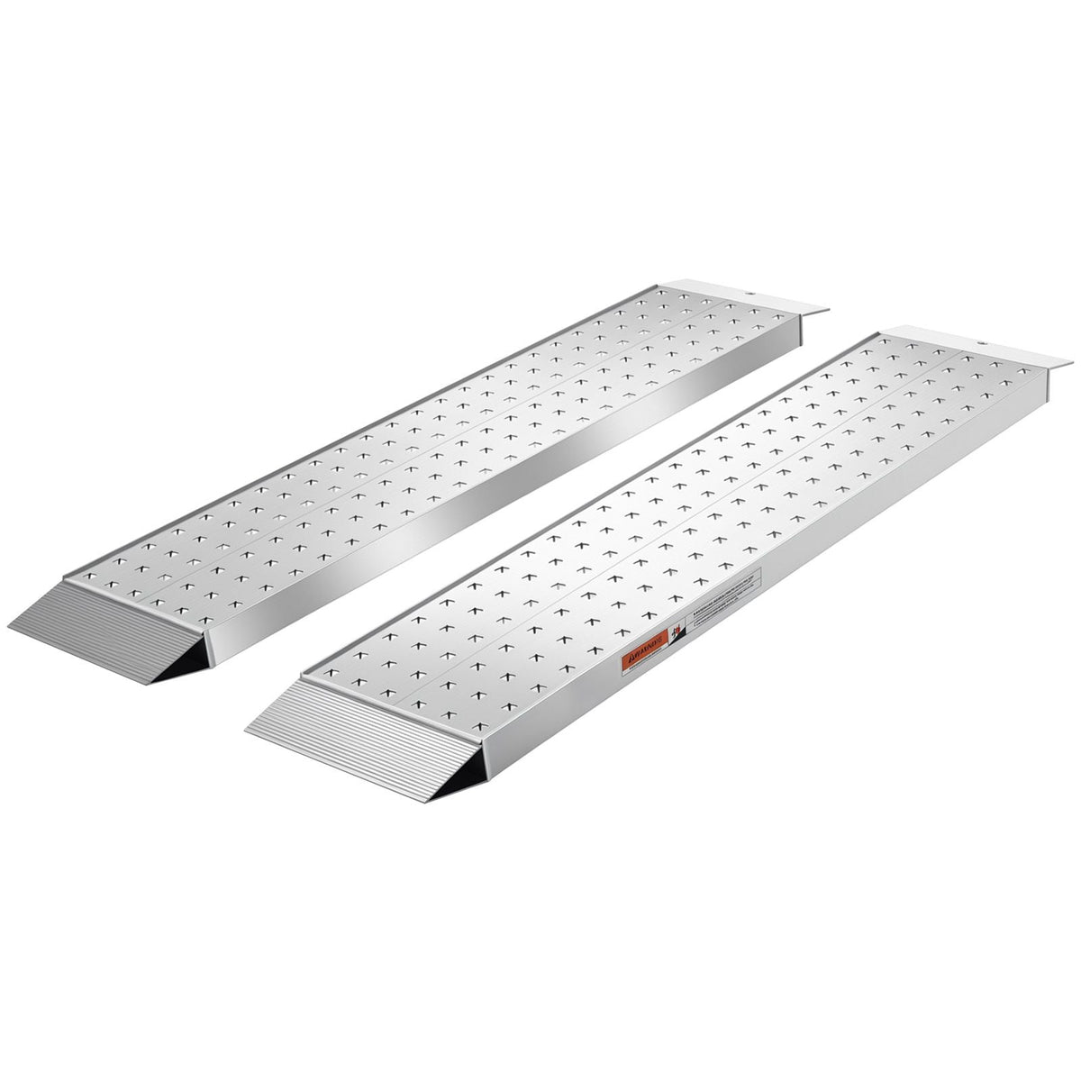 Aluminum Trailer Ramps, 2PCS 55 x 12 in, Heavy-Duty ATV Ramp Set with Anti-Slip Plates, 3000LBS Combined Capacity Loading Ramps for Motorcycles, Lawn Mowers, Farm Tractors, Carts