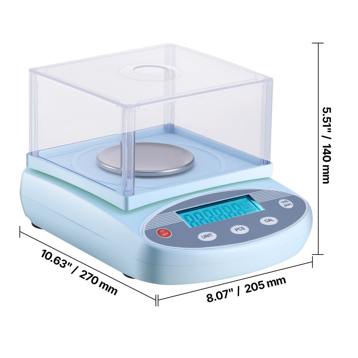 Analytical Balance, 200 g x 0.001 g, High Precision Accuracy Lab Scale, 13 Units Electronic Digital Analytical Balance with Glass Draft Shield and Weighing Pan, for Laboratory Jewelry Pharmacy