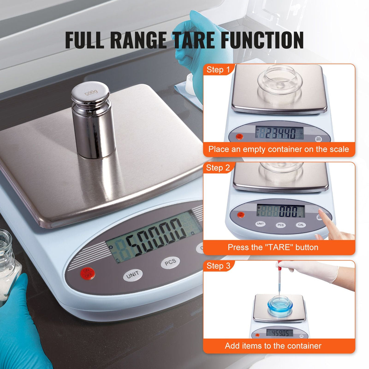 Analytical Balance, 2000g x 0.01g Accuracy High Precision Lab Scale, 13 Units Conversion Electronic Scientific Laboratory Scale, LCD Display Digital Jewelry Weighing Scale for Lab, Jewelry