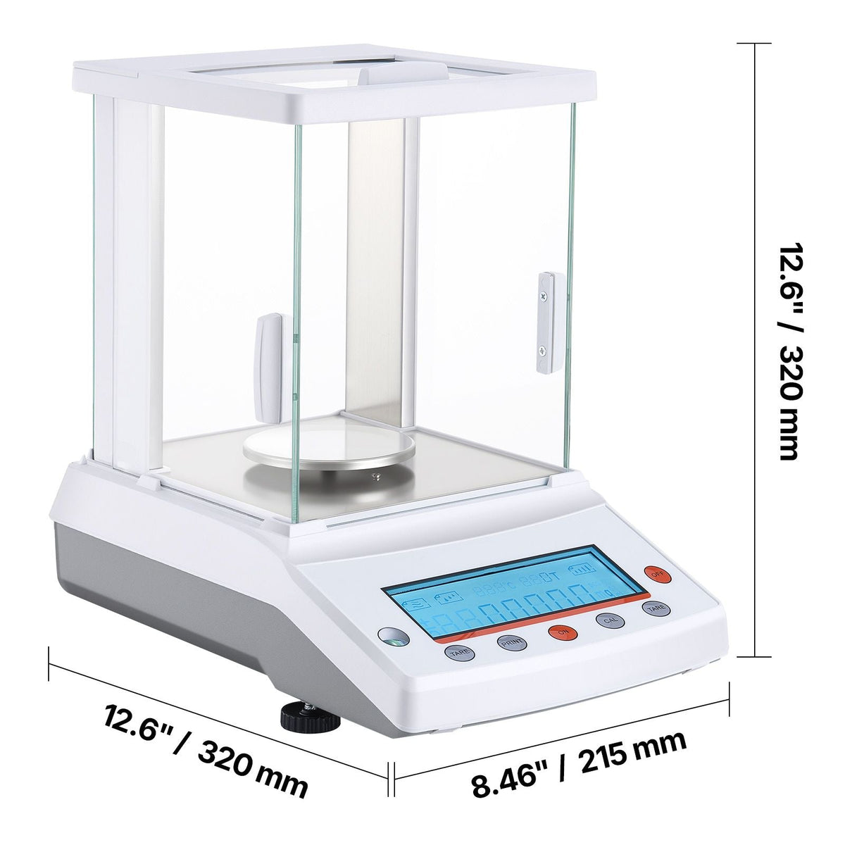 Analytical Balance, 220 g x 0.1 mg, 0.0001 g High Precision Accuracy Lab Scale, g/oz/ct/mg 4 Units Electronic Digital Analytical Balance with Glass Draft Shield, for Laboratory Jewelry Pharmacy