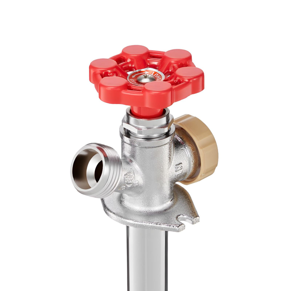 Anti-Siphon Frost-Proof Sillcock, 12" Freeze Proof Outdoor Faucet Bib with Backflow Preventer, 1/2" Push-to-Fit Connector X 3/4" Hose Bibb, No Lead Frost-free Spigot for PEX Copper CPVC Pipes