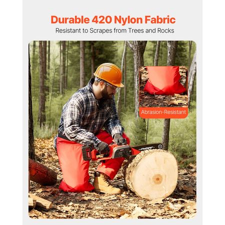 Apron Style Chainsaw Chaps, Class C, 8 Layers Chainsaw Pants with Adjustable Belt & Gear Pocket, Chain Saw Chaps for Men/Women, Chainsaw Safety Equipment for Loggers Forest Workers, Medium